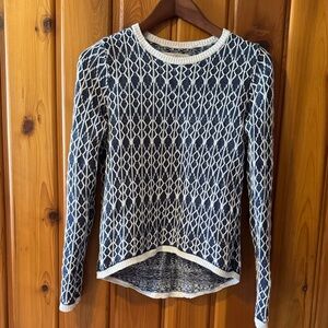 Women’s Linen Geometric Sweater